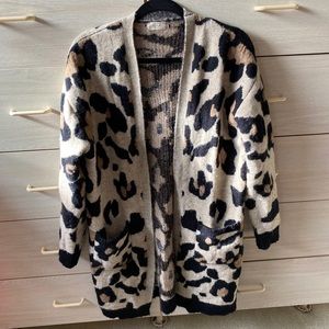 Leopard print sweater
